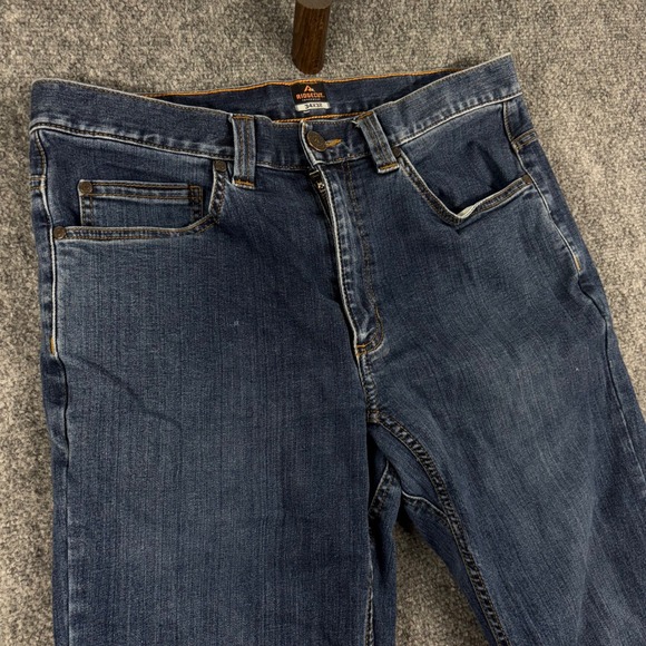 Ridgecut Toughwear Mens 34x32 Blue Denim Jeans Work Utility Pants - Picture 1 of 7